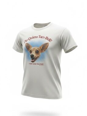 Vintage Kids White Chihuahua Taco Bell Graphic Tee